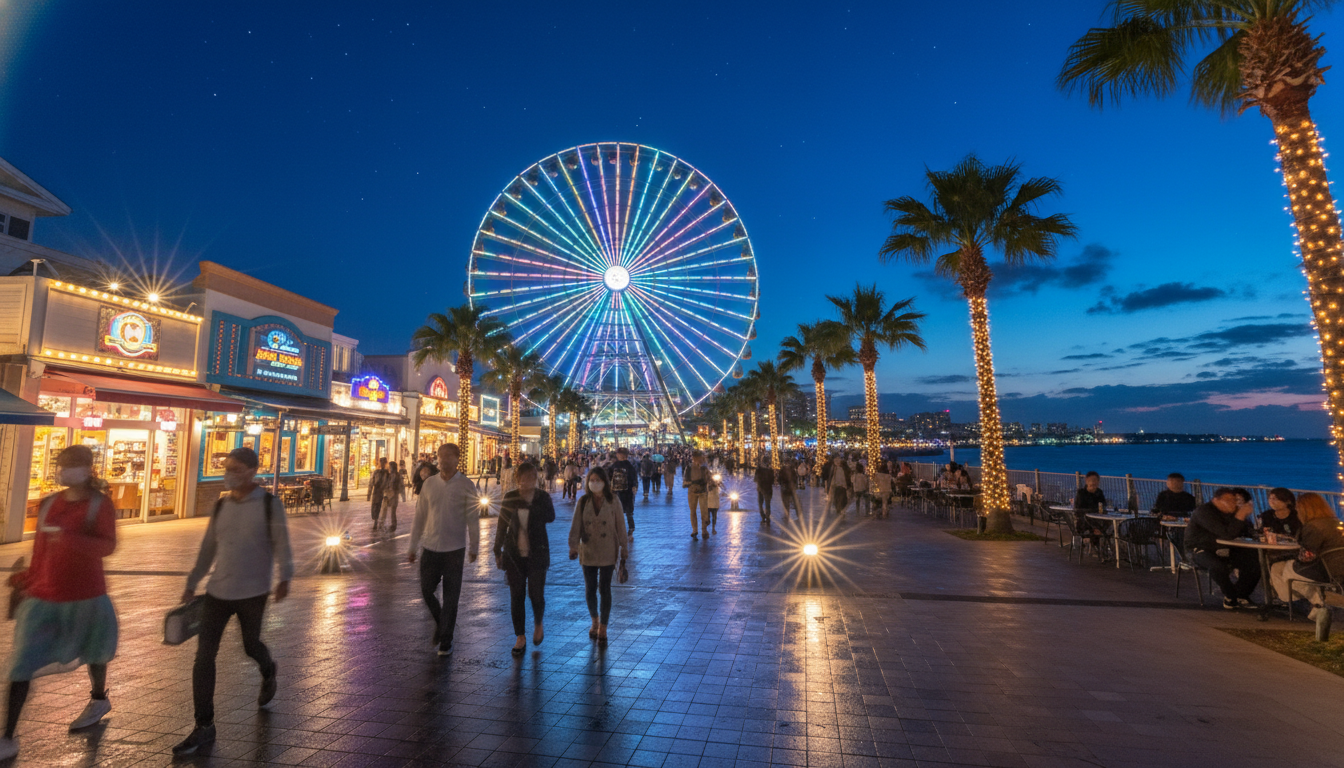 アメリカンビレッジの夜は何時まで?エリア全体の営業時間まとめ