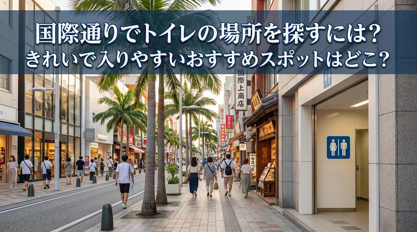 国際通りでトイレの場所を探すには？きれいで入りやすいおすすめスポットはどこ？