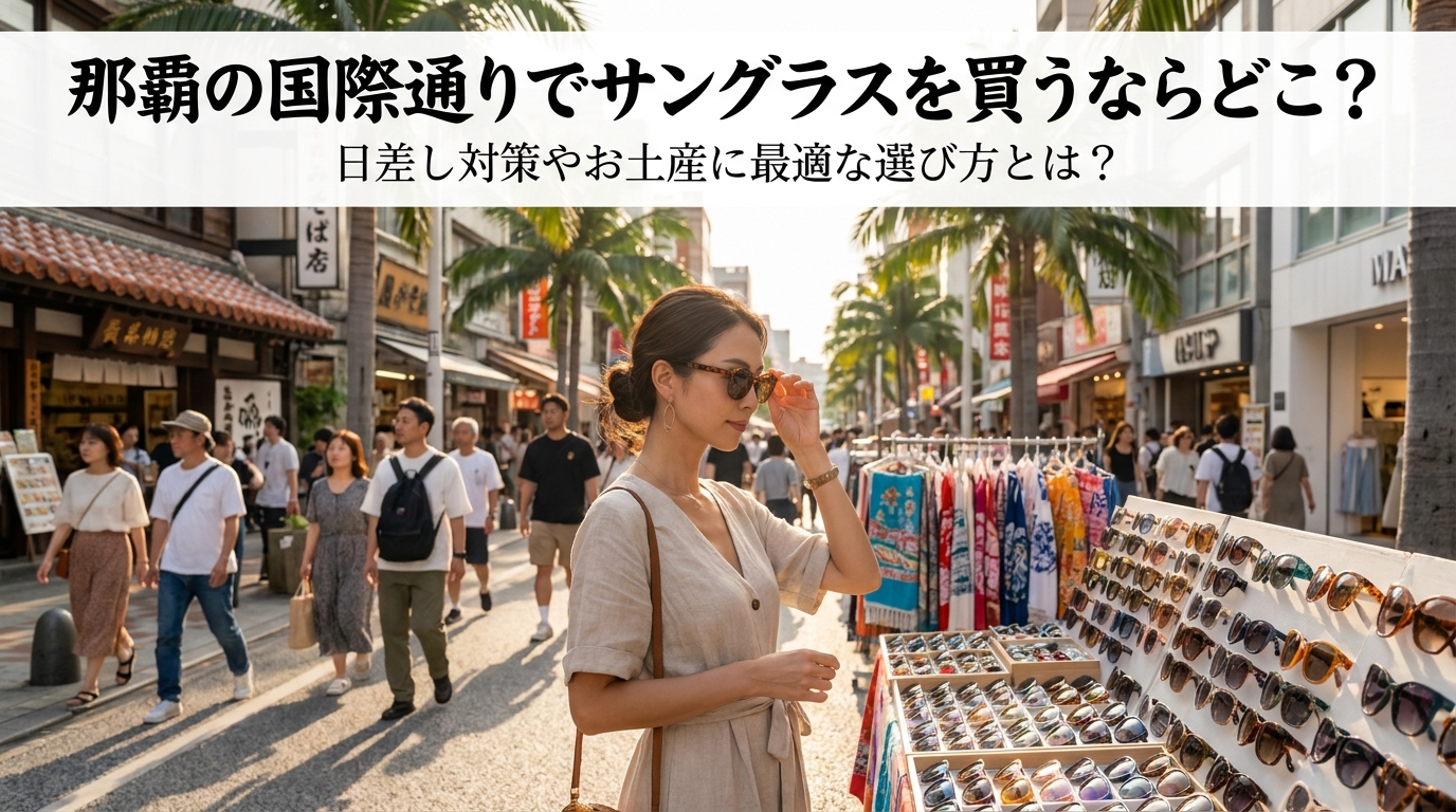 那覇の国際通りでサングラスを買うならどこ?日差し対策やお土産に最適な選び方とは?