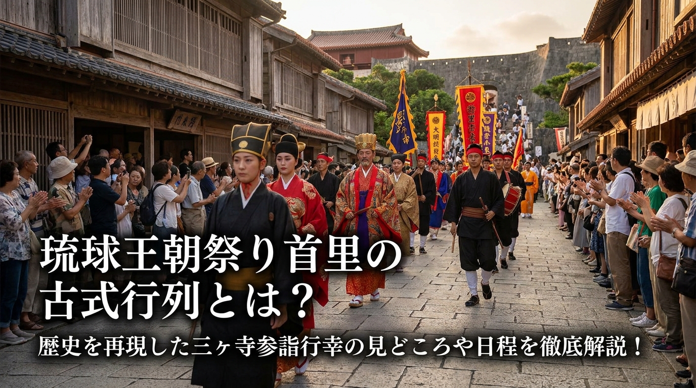 琉球王朝祭り首里の古式行列とは?歴史を再現した三ヶ寺参詣行幸の見どころや日程を徹底解説!