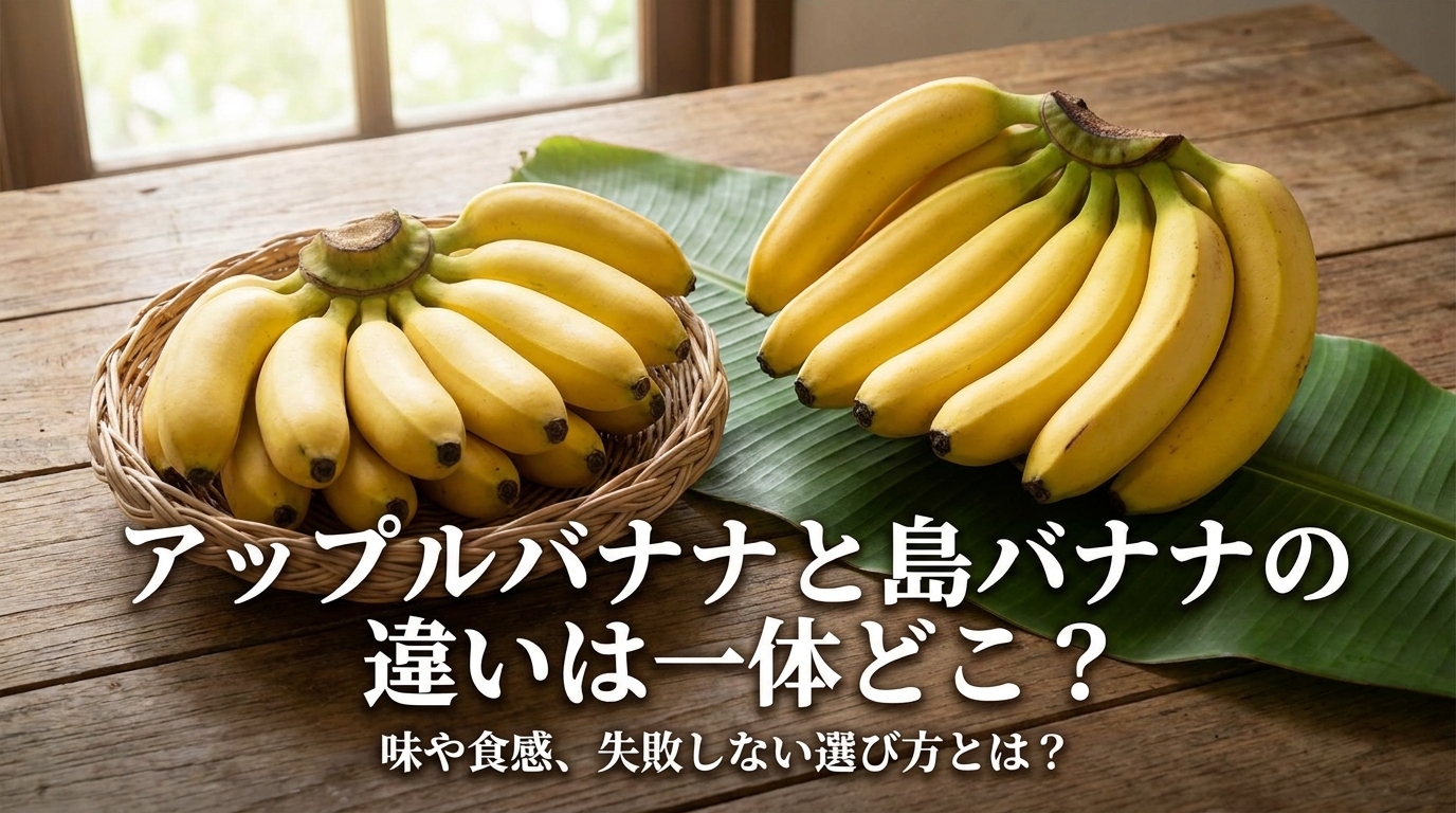 アップルバナナと島バナナの違いは一体どこ？味や食感、失敗しない選び方とは？