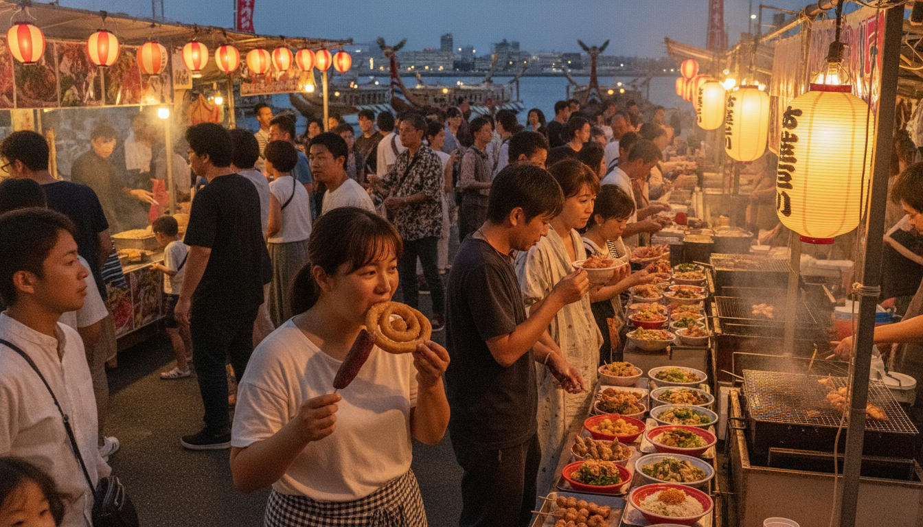 花火なしでも大満足!2026年は屋台グルメと競漕がメインの楽しみ方になります